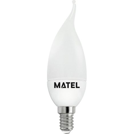 Bombilla LED Vela Llama E14 5W Fría Matel (1/4)