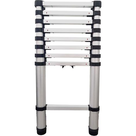 Hailo – Échelle télescopique 3,40 m – Aluminium anodisé – Charge maximale 150 kg – Système anti-pincement – Usage professionnel et domestique (1/5)