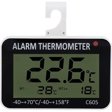 Termometro digitale per Frigorifero e Congelatore con Ampio Display LCD e Supporto (1/5)