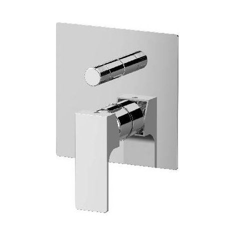MISCELATORE INCASSO DOCCIA CON DEVIATORE A VITONE LINEA REBEL Misura: Cromo