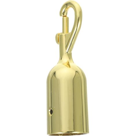 Crochet Métallique en Alliage D'aluminium Or Double Tête Corde pour Poteaux de File D'attente Réutilisable et Élégant pour Barrières de Sécurité et Accueil (1/5)