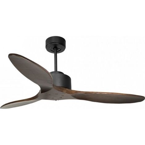 Modulo de KlassFan - Super destratificateur et ventilateur DC 132 cm Gris basalte pales bois sombre sans Lumière  25 à 40 m²
