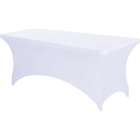 Housse de table de massage en Spandex, 183x76x76cm, Blanc