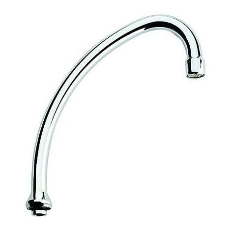 Grohe Rohrauslauf für Küchen-Standbatterien, mit Mousseur, 185mm, Chrom, 13070000 (1/2)