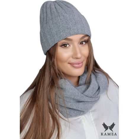 Chapeau Tahira en laine pour femme, couleur argent