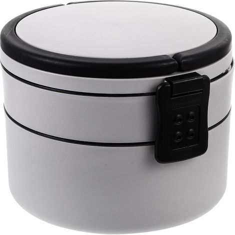 Boîte à lunch Bento en plastique, format portable, double (1/5)