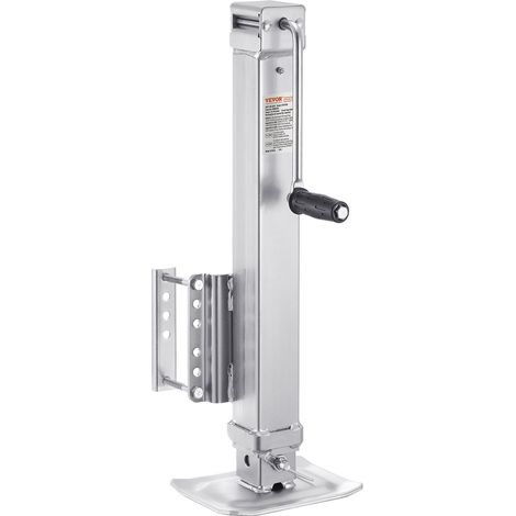Cric de Remorque à Boulon, Charge Statique 3628 kg, Course 724 mm, avec Poignée, Levage 195-1005 mm, pour Remorque de Camping-car, Remorque à Chevaux, Remorque Utilitaire, Remorque de Yacht (1/5)