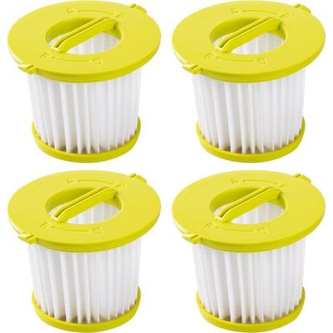Juego de 4 filtros de repuesto para Ryobi ONE+ 18V - Filtros para aspiradoras Ryobi PCL700, PCL704 y PCL705-Crezuo-Crezuo