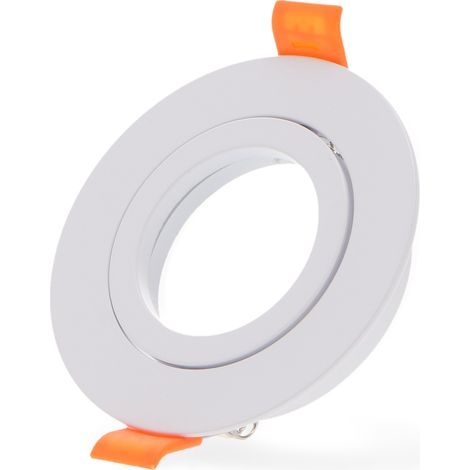 Anneau inclinable rond blanc série Luxury pour GU10/MR16 - Ledme - LM4322 (1/3)
