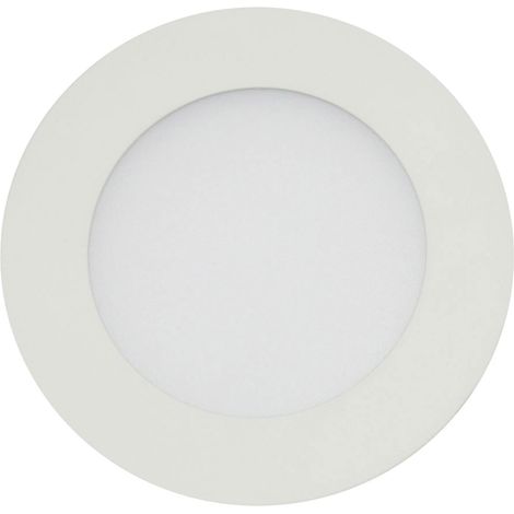 Plafonnier LED - 12 W - Blanc chaud ( 3000 K) - Plafonnier rond plat - Blanc chaud 6 Watt Blanc neutre (1/4)