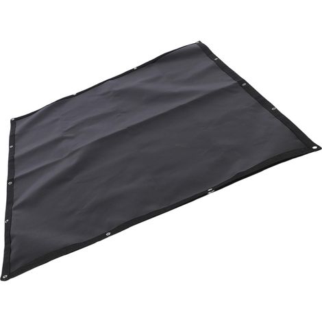Tapis pare-chaleur BBQ fibre de verre imperméable ignifuge nettoyage aisé protecteur rambarde extérieur 3x10ft (1/5)