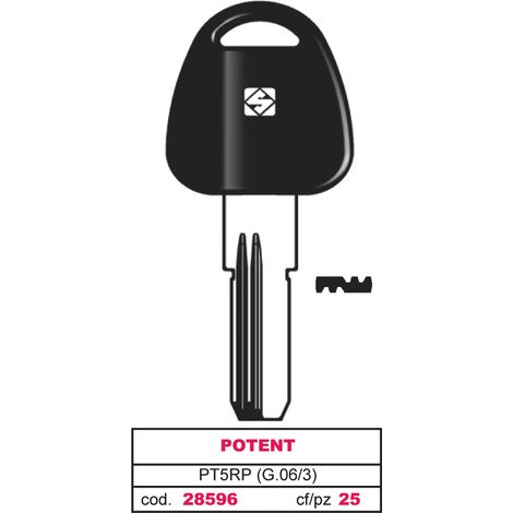 Silca CHIAVE PUNZONATA OTTONE PT5RP (G.VAG 3) POTENT 5.00 pz
