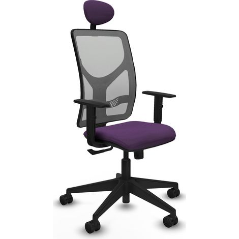 Silla de Oficina con Cabecero Motilla Piqueras y Crespo 1D066N1 Morado