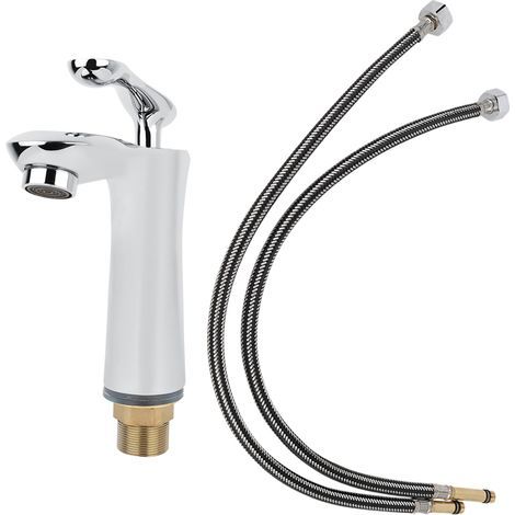 Robinet d'évier de cuisine/salle de bain monotrou G1/2" pour eau chaude et froide (1/4)