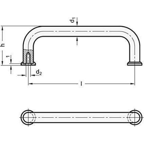 Poignée De Repassage - Diamètre 10 mm - En Acier Inoxydable - Pour Fer À Repasser - Unité (1/2)