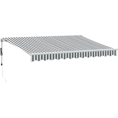 Maison Exclusive - Tenda Retrattile Automatica LED Antracite e Bianco 350x250 cm