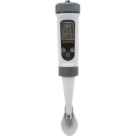 High-Precision Digital Salinity Tester with Temperature Compensation and Large LCD Screen for Water, EC, Temperature and Density (1/4)