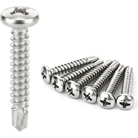 100 PCS vis autoforeuse metal M4.2x25mm vis autoforeuse inox (1/5)