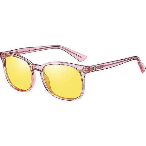 Lunettes de conduite nocturne homme femme verres jaunes polarisés anti-éblouissement protection UV lunettes vision claire nuit (1/5)