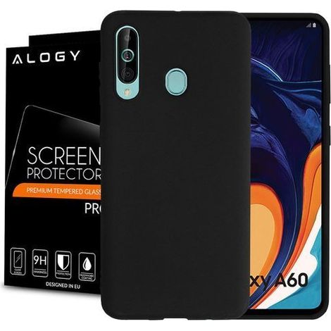 Funda delgada Alogy para Samsung Galaxy A60 negra + cristal Alogy (1/5)
