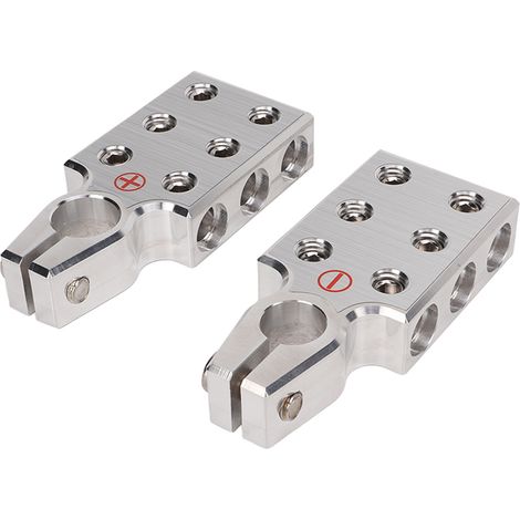 Modification audio pour caravane, voiture, camping-car, autobus, pinces de bornes de batterie positives et négatives (1/5)