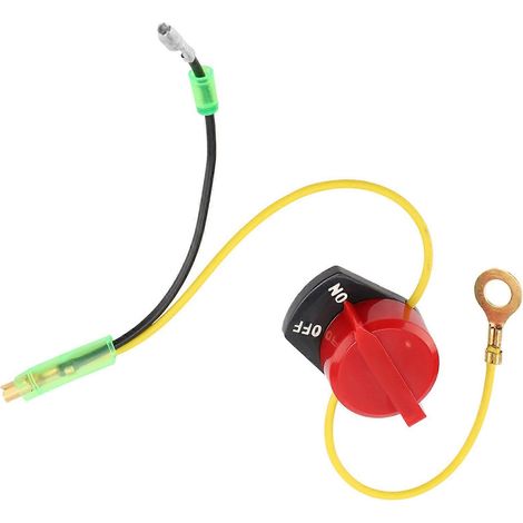 Interrupteur marche/arrêt moteur de remplacement pour GX120, GX160, GX200, GX240, GX270, GX340, GX390, karting, mini-moto, tondeuse à gazon, poste à souder, fendeuse de bûches, pompe, souffleuse à nei (1/5)