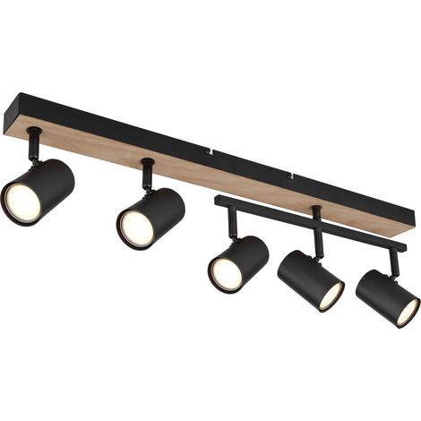 Globo - spot - Robby - noir - métal - spot en saillie - GU10 -