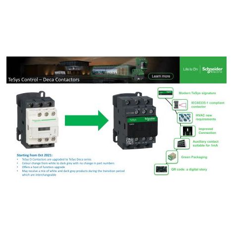 TeSys D - Cont everlink 3p ac3 440v 50a ctrl ress bob 24v cc