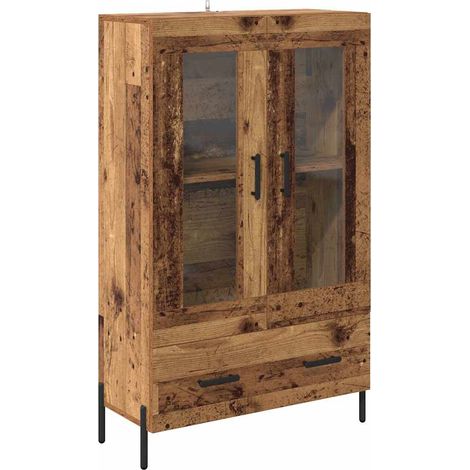 Maison Exclusive - Credenza con cassetto Corona Legno vecchio 69,5 x 31 x 115 cm (1/5)