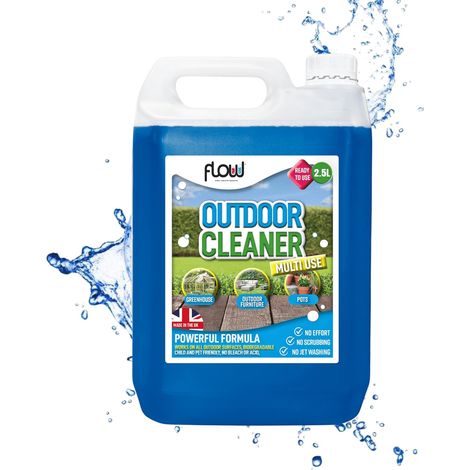 Ready to Use Outdoor Cleaner 2.5l Patio, Garden Wheelie Bin Cleaner and Disinfectant Bleach Free Pet Friendly Disinfectant
