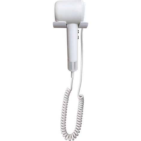 Asciugacapelli Professionale Compatto Vama PRO HAIR Motore Digitale Brushless 1500W con Base Murale Bianco