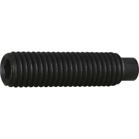 Gewindestift M16x25, Innensechskant Zapfen, Schraubensicherung, Stahl blank, DIN 915, ISO 4028, 45H, 100 Stück