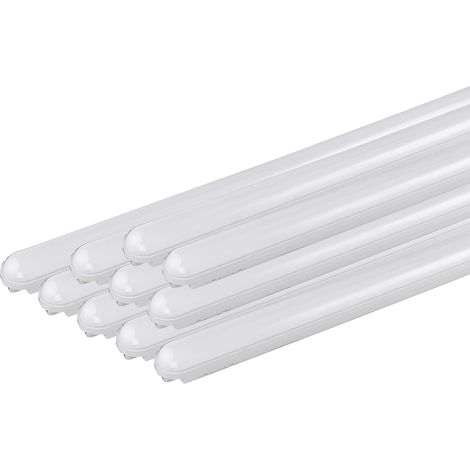 Lot de 10 Réglettes LED étanches 150cm 50W IP65 Interconnectable - Blanc froid 6000K (1/5)