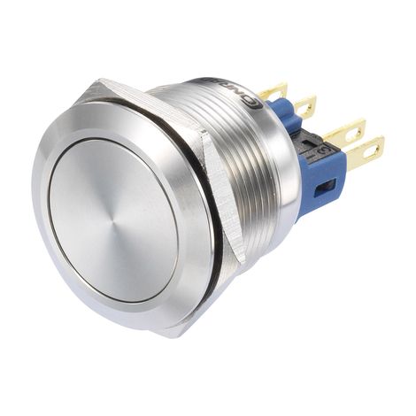 TRU COMPONENTS GQ22-11/S Interuttore a pressione 250 V/AC 3 A 1 x On / (On) Momentaneo (Ø) 21 mm IP65 1 pz.