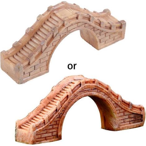 Cachette en résine pour poissons Betta Guppy, pont rocheux décoratif pour aquarium, abri naturel pour poissons d'aquarium, ornement de réservoir. (1/4)