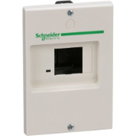 Cofre GV2 IP41 empotrado con protección IP41 y diseño compacto.