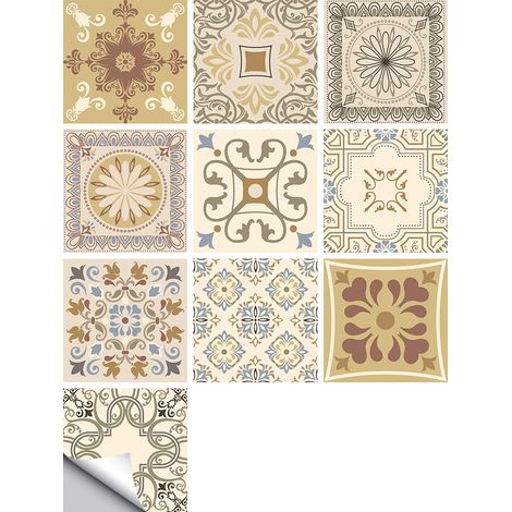 Selbstklebende PVC-Patchwork-Paneele, 10er-Set, Tapete 20x20cm, zm-06-007 (1/5)