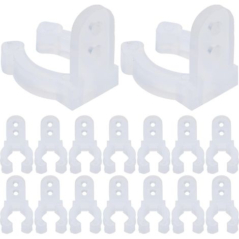 Clips LED de Plastique Fixation Ronds Pièces 30 pour Ruban Extérieur (1/5)