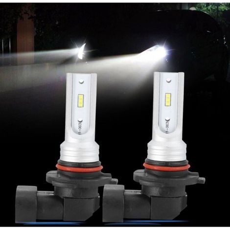 Ampoule Antibrouillard - LED 9005 HB3 - 72 W - 6000 K - Blanc - Pour Voiture - 2 Pièces (1/4)