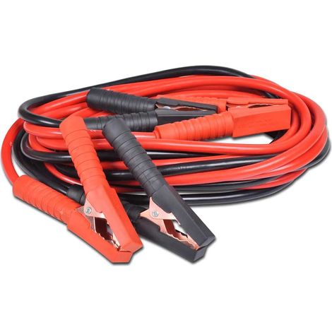 Câbles de démarrage 2 pièces 1000 A 5 m 25 mm² 12/24 V pour voiture - PANGIVO (1/4)