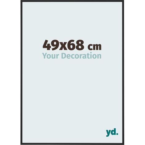 yd. - Cadre photo 49x68 - Noir Brillant - Aluminium - Miami (1/5)