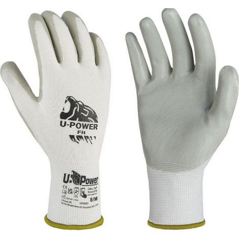 Paire de gants de travail t8 - enduit nitrile, leger et resistant (1/4)