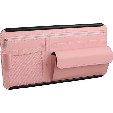 Organisateur de pare-soleil de voiture, poche intérieure de voiture, PU (1/5)