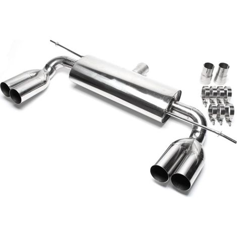 Duplex Silencieux Echappement Audi A3 8P 2003-2012 2x76mm-12697107 (1/5)