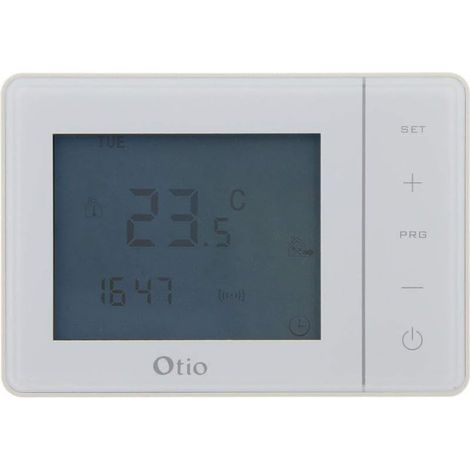 Termostato programable con cable blanco (1/3)