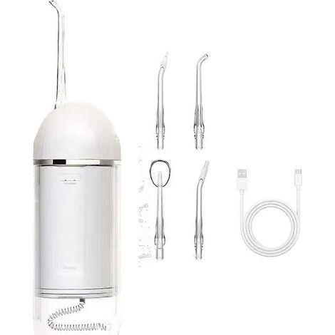 Mini hydropulseur dentaire de voyage, irrigateur buccal rechargeable, nettoyeur de dents pliable pour appareils orthodontiques (1/5)