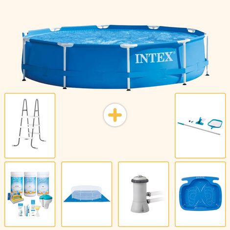 Intex Piscine Tubulaire Ronde - 366x76 cm - 7-pièces  S21011 (1/4)