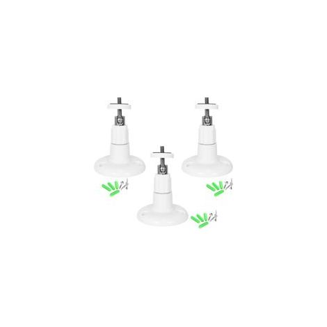 Trois supports de caméra, supports muraux métalliques pour caméra de sécurité intelligente supports de plafond réglables compatibles avec Arlo et autres modèles. (1/5)