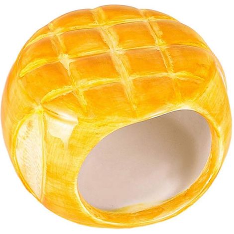 Nid en céramique pour cage à hamster et chinchilla, accessoires pour cage à hamster, cachette d'été pour hamster, nid pour petit animal de compagnie hamster-Hamburger
