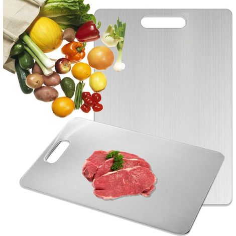 Schneidebrett aus Titan – 100 % reines Titan-Schneidebrett für die Küche (1 Stück, 7 x 11 Zoll)